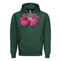 Sports Green Cancer Pumpkins Zipper Hoodie - FaDigitalArtStudio