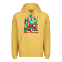 Antique Gold Dental Office Manager cold drink frappe Premium Hoodie - FaDigitalArtStudio