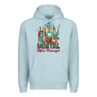 Blue Mist Dental Office Manager cold drink frappe Premium Hoodie - FaDigitalArtStudio