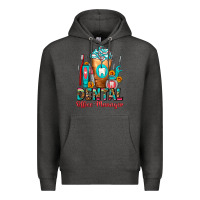 Charcoal Heather Dental Office Manager cold drink frappe Premium Hoodie - FaDigitalArtStudio