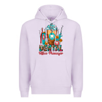 Lilac Dental Office Manager cold drink frappe Premium Hoodie - FaDigitalArtStudio