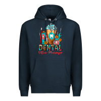 Navy Dental Office Manager cold drink frappe Premium Hoodie - FaDigitalArtStudio