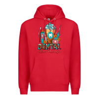 Red Dental Office Manager cold drink frappe Premium Hoodie - FaDigitalArtStudio