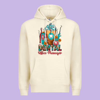 Dental Office Manager Cold Drink Frappe Premium Hoodie Designed By Fadigitalartstudio