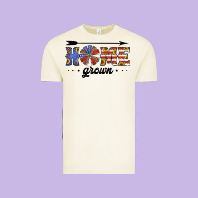 Home Grown American Flag Windmill Vintage Tee Designed By Jasminsmagicworld