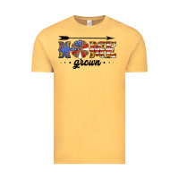 Vintage Mustard home grown american flag windmill Vintage Tee - Jasminsmagicworld