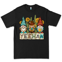 Black yeehaw with gnomies Premium Tee - NancyCooperArtShop