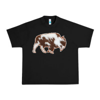 Black Cowhide Bison Silhouette Urban Heavy Tee - Bettercallsaul