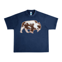 Navy Cowhide Bison Silhouette Urban Heavy Tee - Bettercallsaul