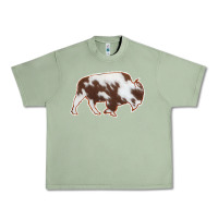 Oil Green Cowhide Bison Silhouette Urban Heavy Tee - Bettercallsaul