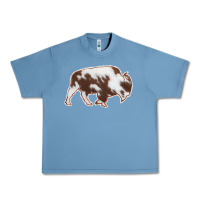 Pebble Blue Cowhide Bison Silhouette Urban Heavy Tee - Bettercallsaul