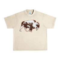 Sandshell Cowhide Bison Silhouette Urban Heavy Tee - Bettercallsaul
