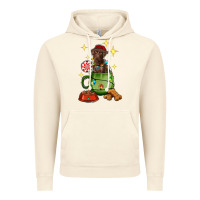 Vintage Artic Christmas coffee cup with Labrador Vintage Hoodie - RanaPortraitStore
