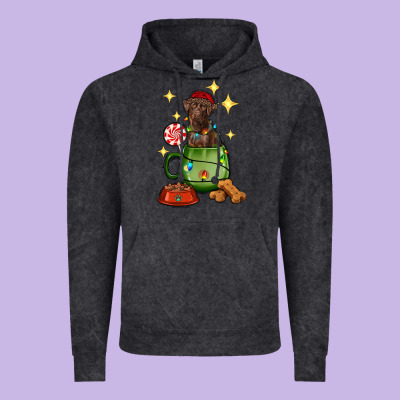 Christmas Coffee Cup With Labrador Vintage Hoodie Designed By Ranaportraitstore