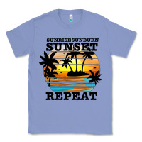 Colony Blue sunrise sunburn sunset repeat Classic Tee - JahusDesignShop
