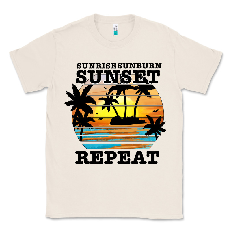 Sunrise Sunburn Sunset Repeat Classic Tee by JahusDesignShop | Teevron