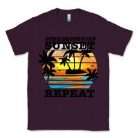 Plum sunrise sunburn sunset repeat Classic Tee - JahusDesignShop