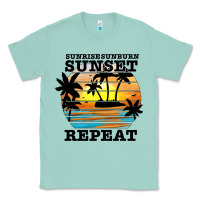 Seafoam sunrise sunburn sunset repeat Classic Tee - JahusDesignShop