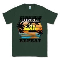 Sports Green sunrise sunburn sunset repeat Classic Tee - JahusDesignShop