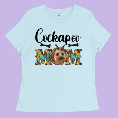 Cockapoo Mom Western Ladies Tee Designed By Ranaportraitstore