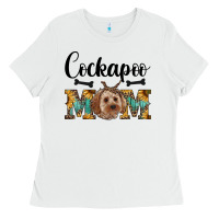 White cockapoo mom western Ladies Tee - RanaPortraitStore