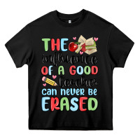 Black the influence of a good teacher can never be  eras Heavy Core Tee - MaliasSmallBusiness