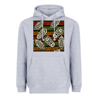 Heather Grey african mask seamless pattern Heavyweight Hoodie - BundleAndBundleShop