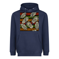 Navy african mask seamless pattern Heavyweight Hoodie - BundleAndBundleShop