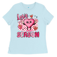 Baby Blue love season Ladies Tee - MaliasSmallBusiness
