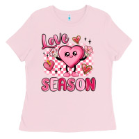 Bubblegum Pink love season Ladies Tee - MaliasSmallBusiness