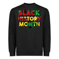 Black black history month Heavyweight Sweatshirt - CowGirlArtShop