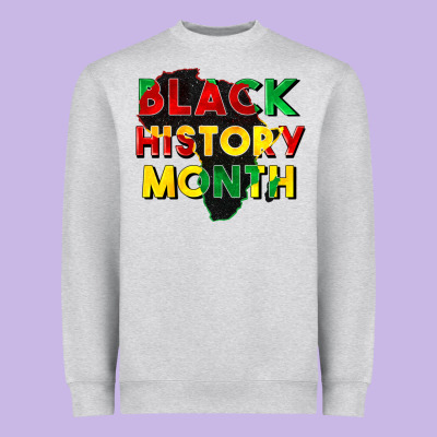 Black History Month Heavyweight Sweatshirt Designed By Cowgirlartshop