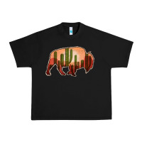 Black Cactus Bison Silhouette Urban Heavy Tee - Bettercallsaul