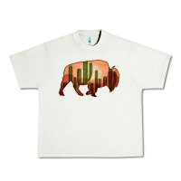 Pistachio Cactus Bison Silhouette Urban Heavy Tee - Bettercallsaul