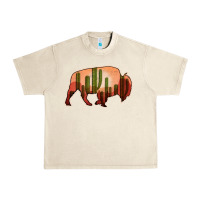 Sandshell Cactus Bison Silhouette Urban Heavy Tee - Bettercallsaul