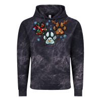 Cloud Black Christmas paws Vintage Hoodie - RanaPortraitStore