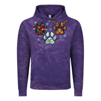 Cloud Purple Christmas paws Vintage Hoodie - RanaPortraitStore