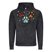 Vintage Black Christmas paws Vintage Hoodie - RanaPortraitStore