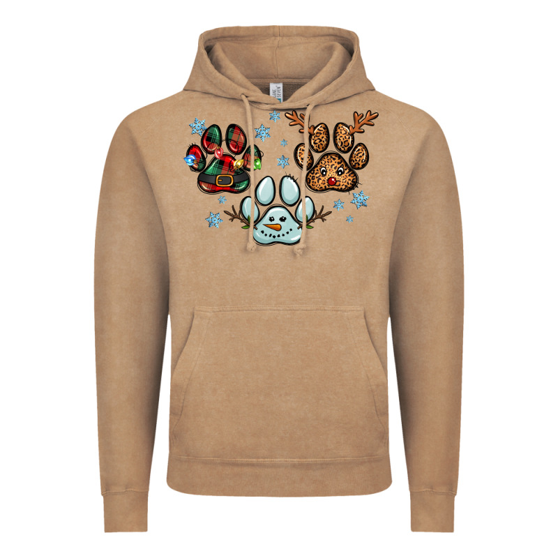 Christmas Paws Vintage Hoodie by RanaPortraitStore | Teevron
