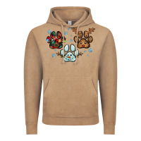 Vintage Coffee Christmas paws Vintage Hoodie - RanaPortraitStore