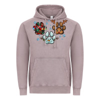 Vintage Zinc Christmas paws Vintage Hoodie - RanaPortraitStore