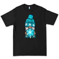 Black winter gnome with snowflake Premium Tee - NancyCooperArtShop