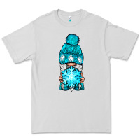 Dove Grey winter gnome with snowflake Premium Tee - NancyCooperArtShop