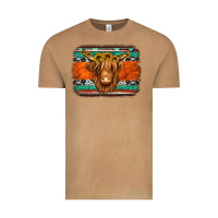 Vintage Camel highland cow western background Vintage Tee - Jasminsmagicworld