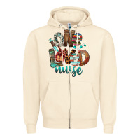 Sandshell One Loved Nurse Zipper Hoodie - FaDigitalArtStudio