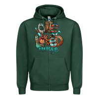Sports Green One Loved Nurse Zipper Hoodie - FaDigitalArtStudio