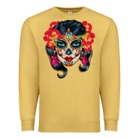Antique Gold sugar skull Premium Sweatshirt - BundleAndBundleShop