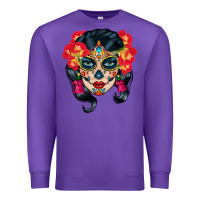 Purple sugar skull Premium Sweatshirt - BundleAndBundleShop