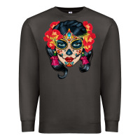 Smoke sugar skull Premium Sweatshirt - BundleAndBundleShop
