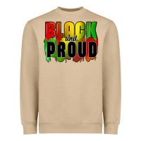 Black And Proud Heavyweight Sweatshirt | Teevron